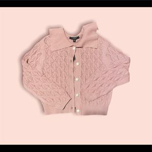 Pink pearl sweater